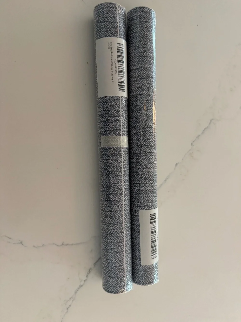 Grasscloth Peel & Stick self adhesive blue faux linen textured wallpaper